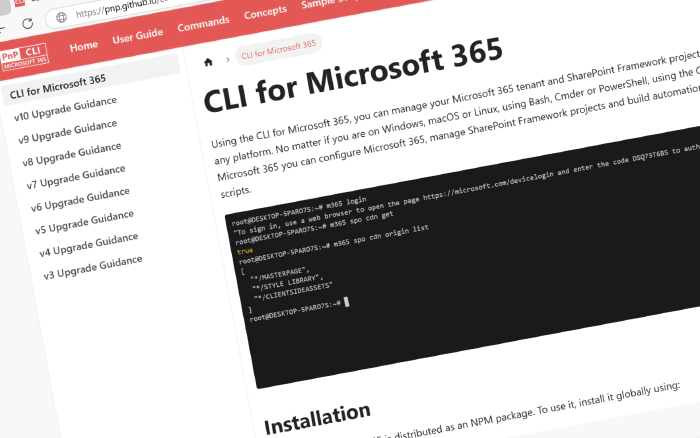 CLI for Microsoft 365 v9.1