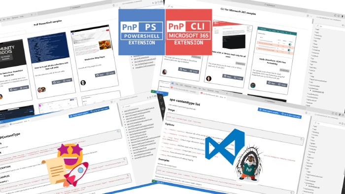 CLI for Microsoft 365 and PnP Powershell VS Code extensions